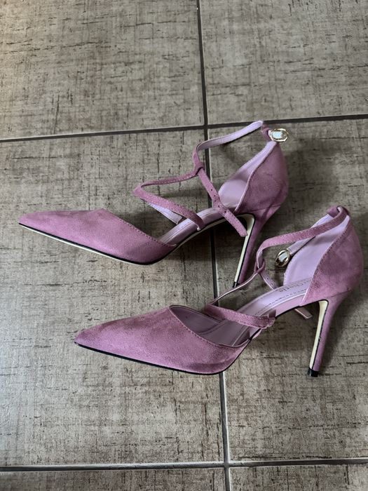 Pantofi noi piele intoarsa Colour Cherie marimea 37