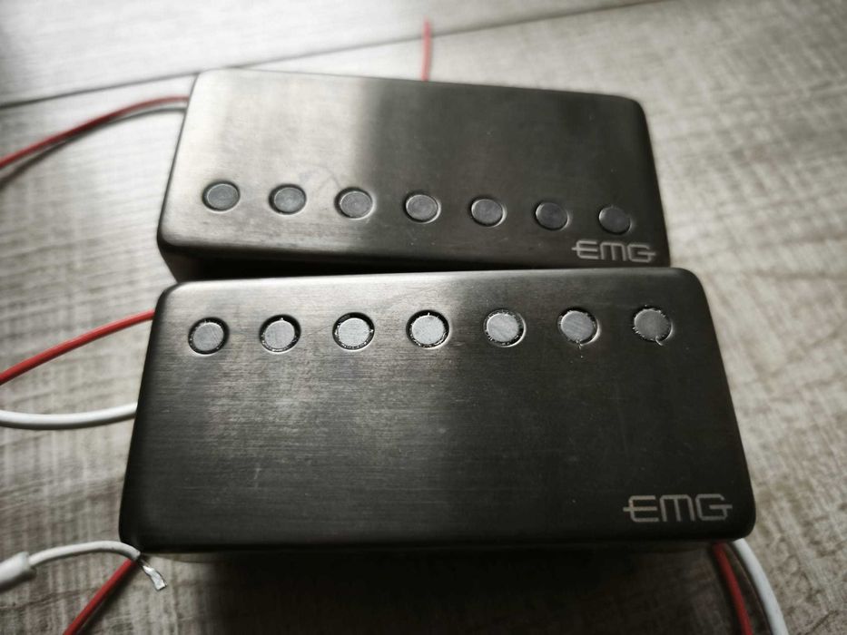 Set doze active chitara electrica 7 corzi EMG 57-7 și EMG 66-7 USA