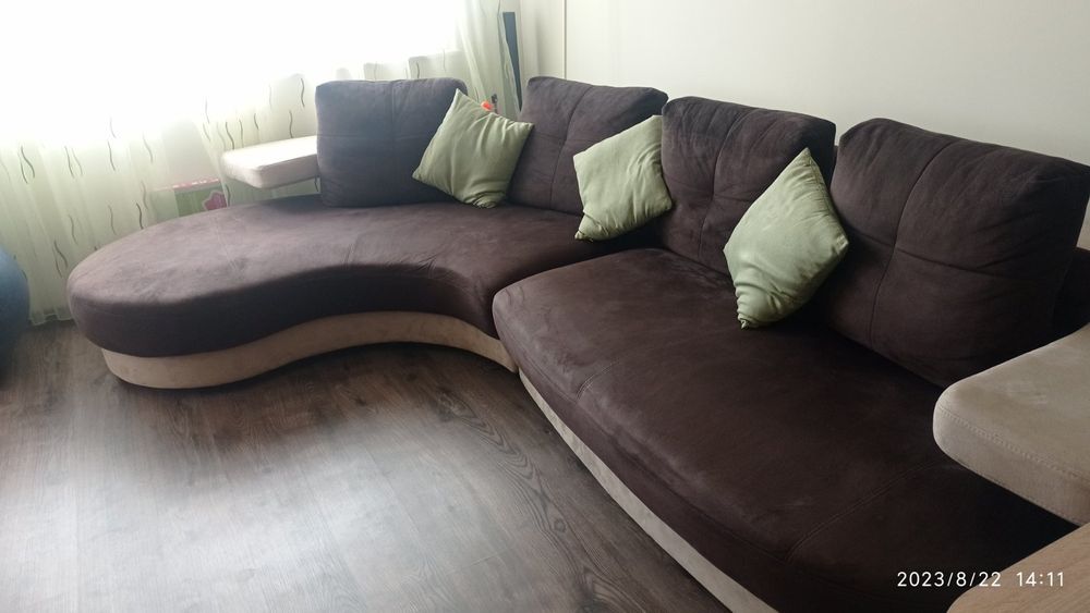 Диван ъглов и фотьойл