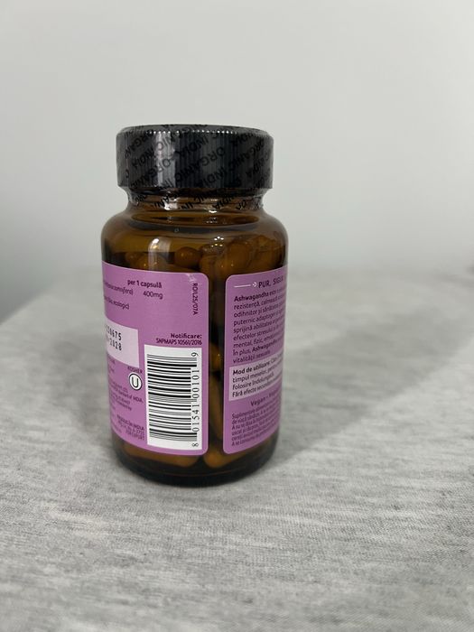 Ashwagandha Antistres Natural, 60 capsule, Organic India