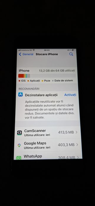 Vand schimb Iphone  8 plus black