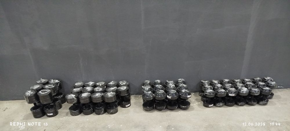 Cho'yandan qilingan gantellar sotiladi