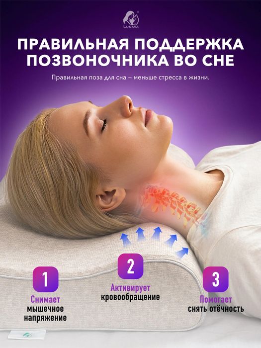 Подушка латексна, ортопедическая