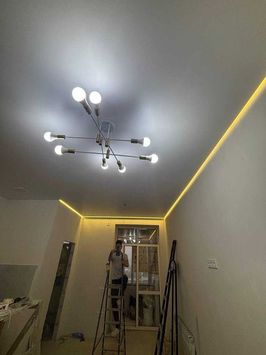 Натяжные потолки под ключ