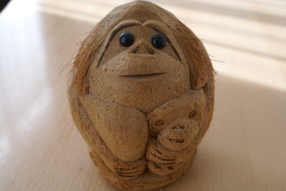 Obiecte onamentale  din metal si nuca de cocos