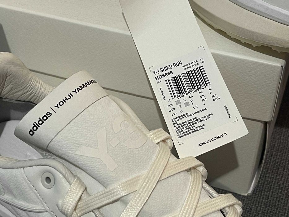 adidas Y-3 Yohji Yamamoto Shiku Run Core White (Factura/Garantie)