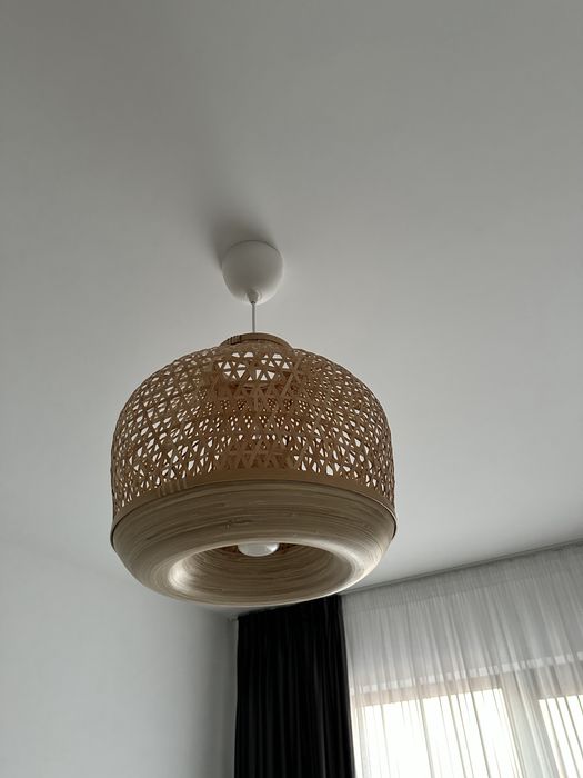 Lustră bambus / ratan stil boho – design modern