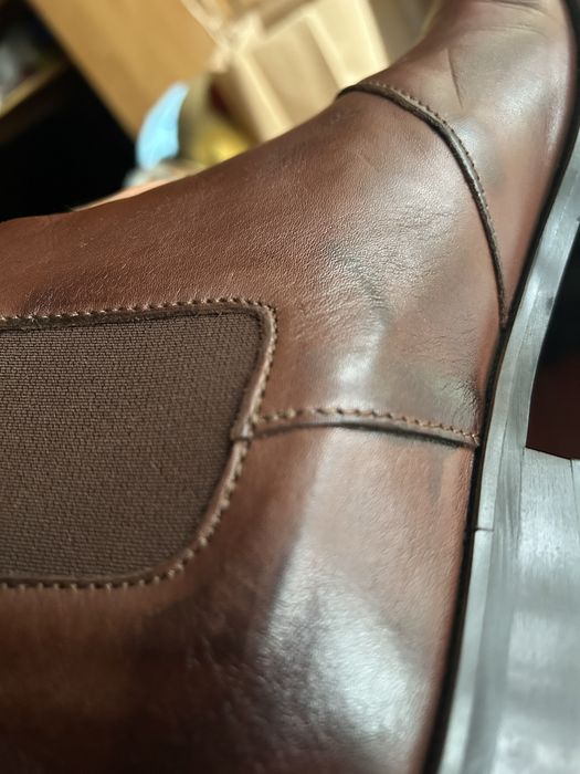 Chelsea Brown Leather boots Pantofi ghete de piele maro