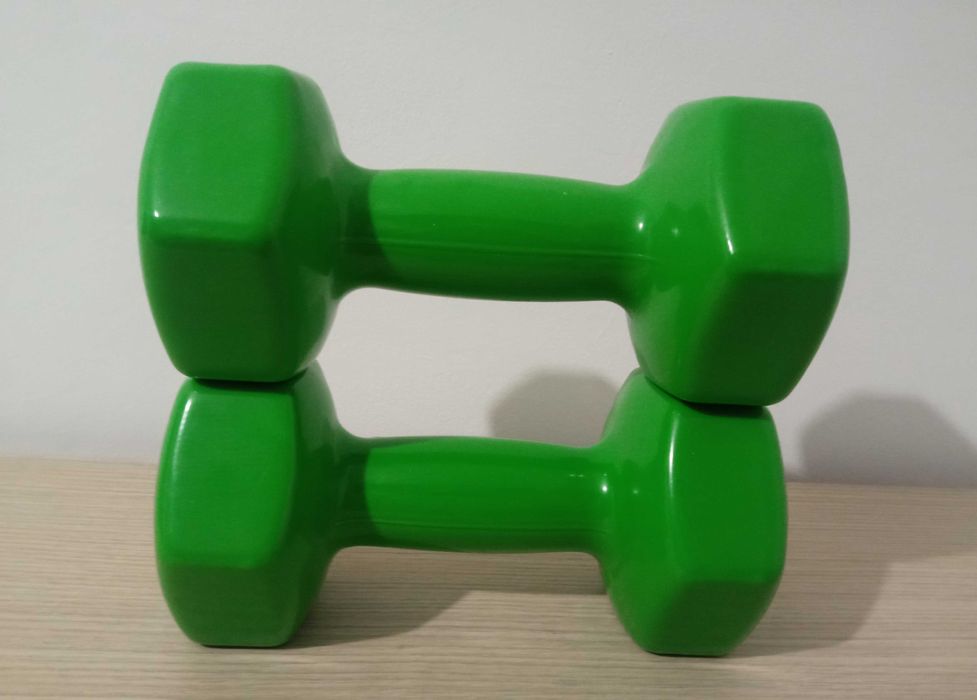 gantere greutati pereche 10 cu 10 20kg hexagonale sport forta muschi