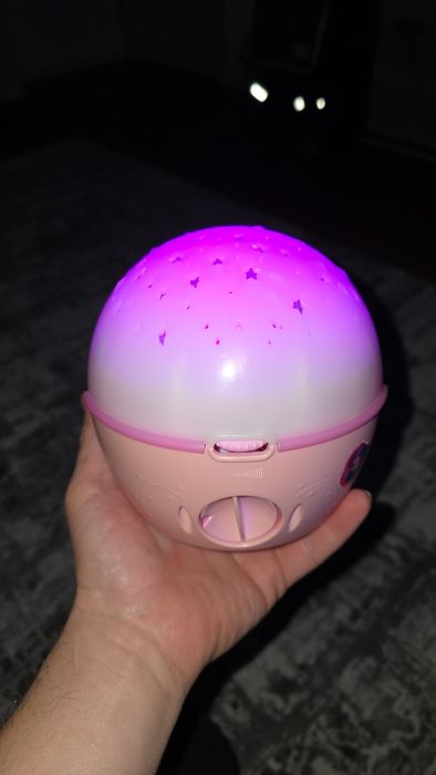 Glob Proiector pentru patut si veioza Chicco „Next 2 stars”, Roz