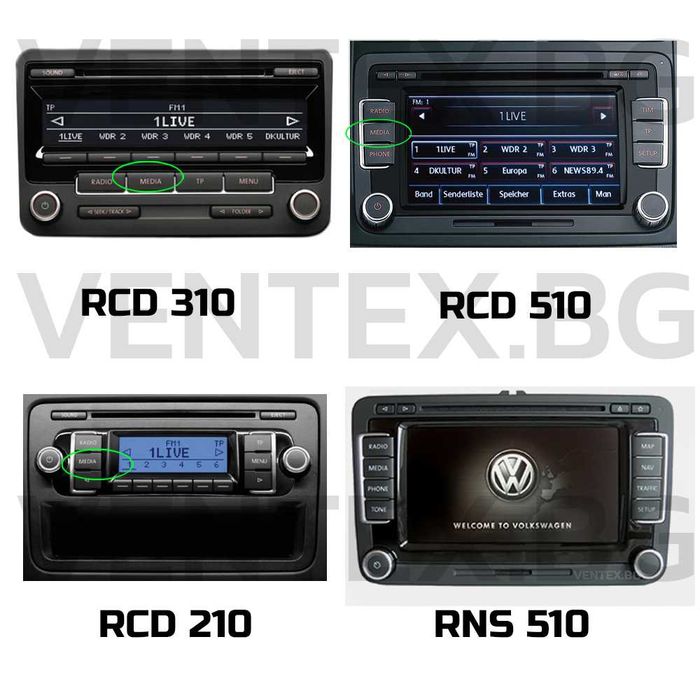 Bluetooth адаптер за Volkswagen Golf, Passat, Jetta, Polo - WEFA