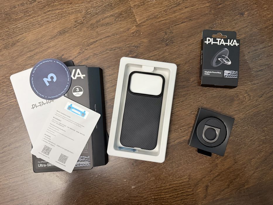 Чехлы Pitaka на iPad Pro 12.9 iPhone 17 Pro + кольцо