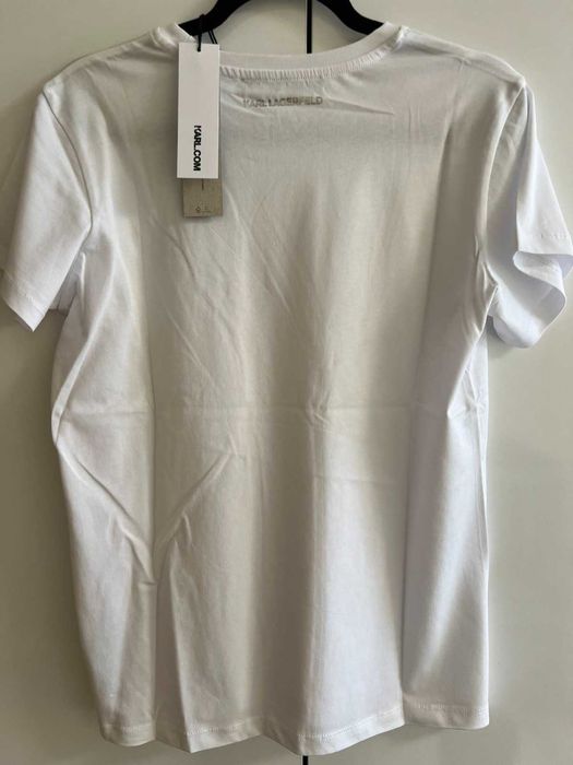 Нова дамска тениска KARL LAGERFELD - IKONIK 2.0, бяла