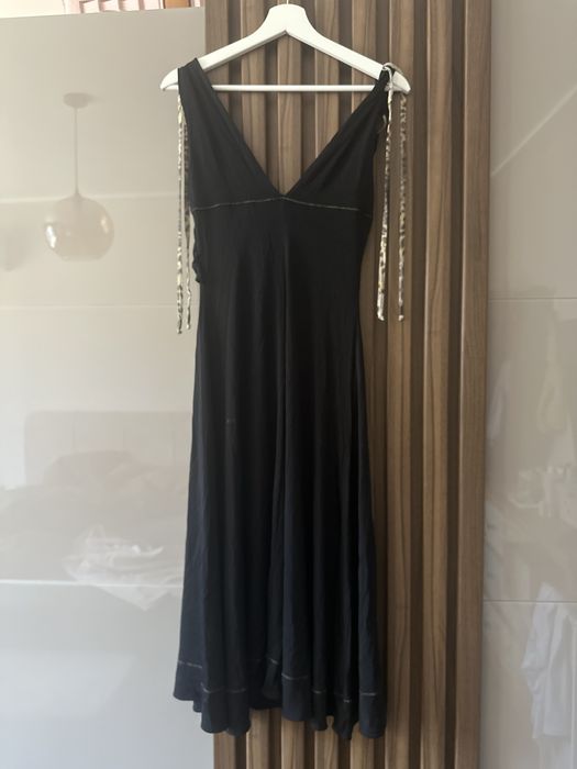 Рокля Just Cavalli черна, официална, еластична