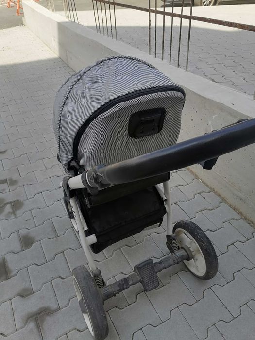 Бебешка количка Alisa 2в1; цвят: черно/бял