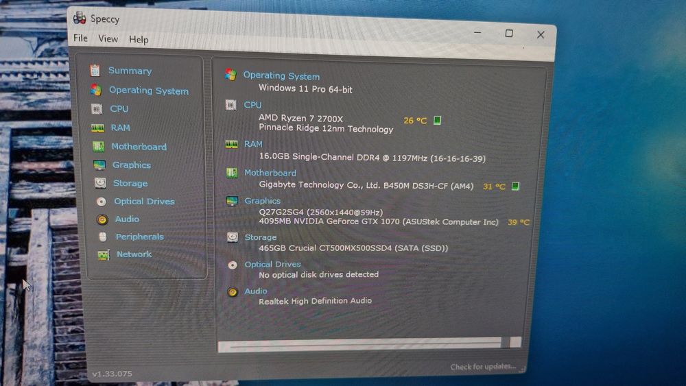 PC Gaming, Ryzen 7, GTX 1070 8 GB, 16 GB RAM