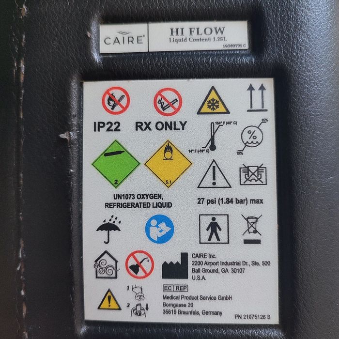 Concentrator oxigen portabil CAIRE Hi Flow