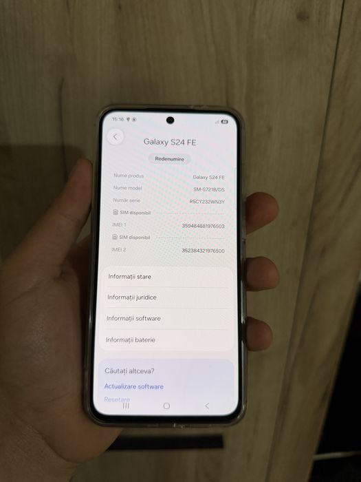 Samsung S24 FE impecabil 256 GB memorie