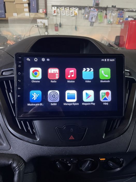 Navigatie Android Ford Transit Custom Carplay Android Auto Waze