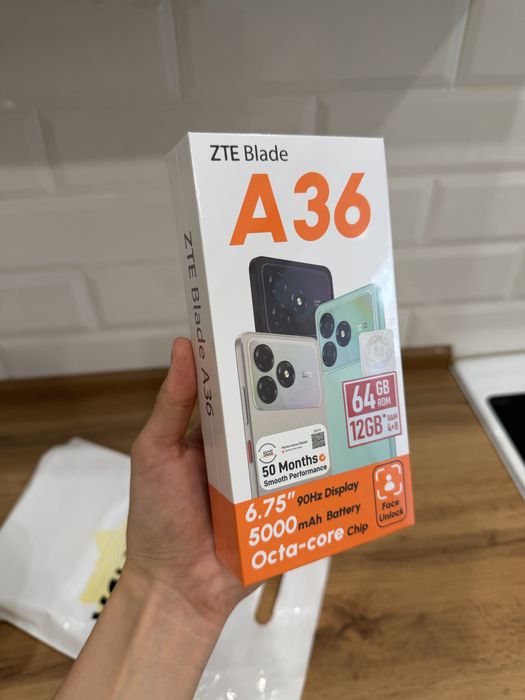ZTE Blade A36, новый, 64 Gb