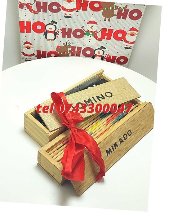 Pachet De Sarbatori  Joc Marocoo mikadoSi Domino  Transport Gra