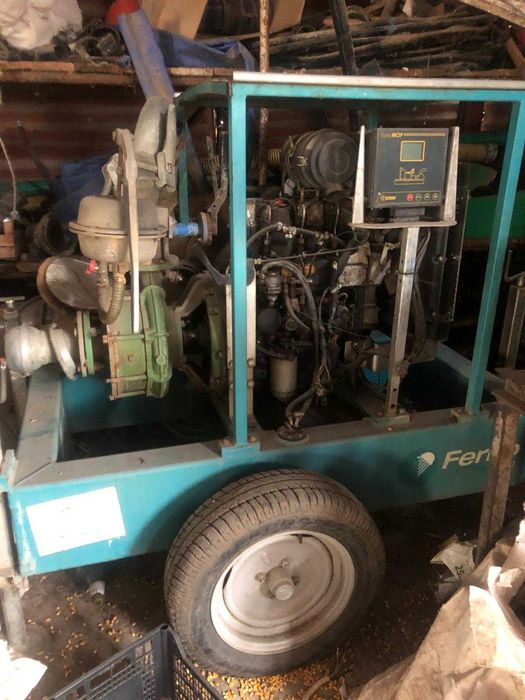 Instalatie de irigat cu tambur, tun de capat si rampa de udare
