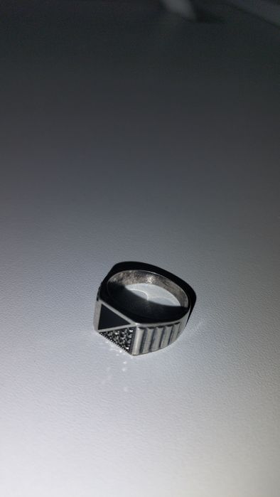 Перстень, кольцо мужское серебро