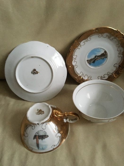чаши,чинии Weimar,Satcuma, и дървен сервиз..