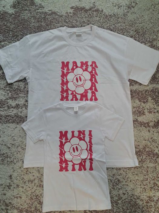 ПРОДАВАМ НОВИ тениски за майка и дъщеря