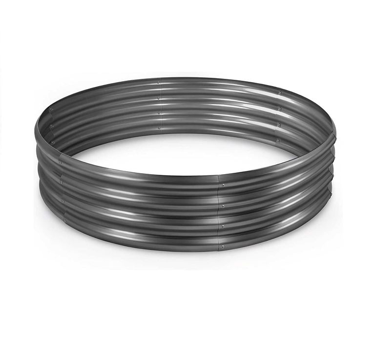 Метална висока леха в антрацит