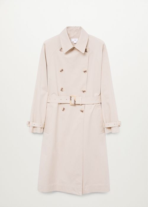 Дълъг водоотблъскващ тренчкот Mango