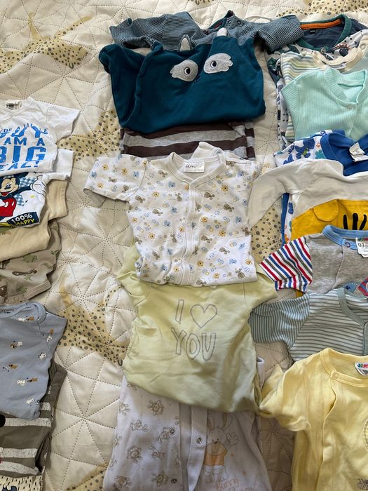 Бебешки дрехи лот 13 ромпъра бебе 62-68