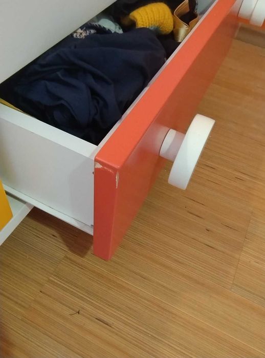 Детско легло с 3 чекмеджета, матрак и протектор