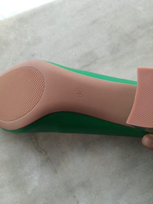 Pantofi noi verzi din imitație piele