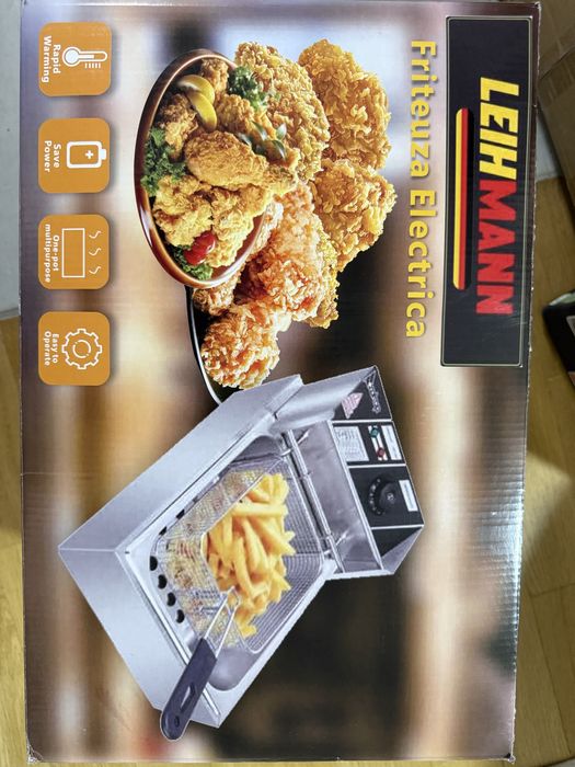 Friteuza electrica din inox, 4kg