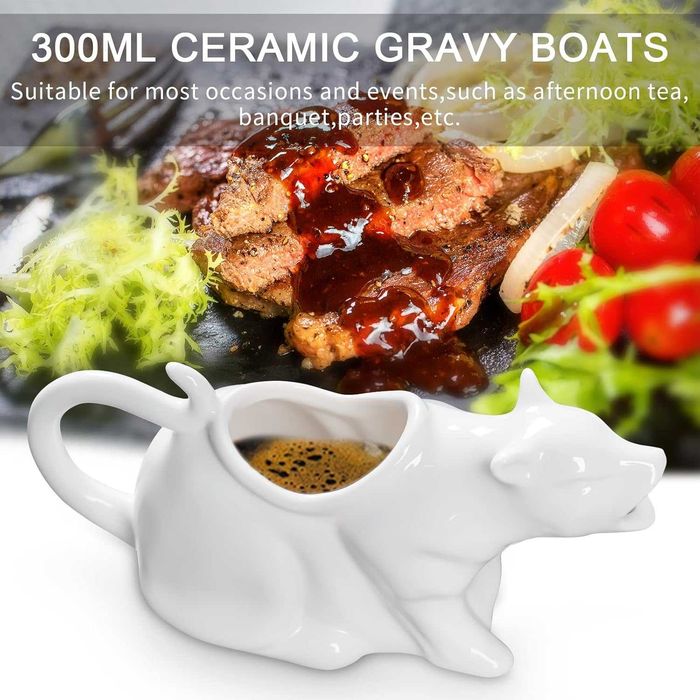 Керамична купа, сосиера (котка) за сос Puking Cat 240 мл