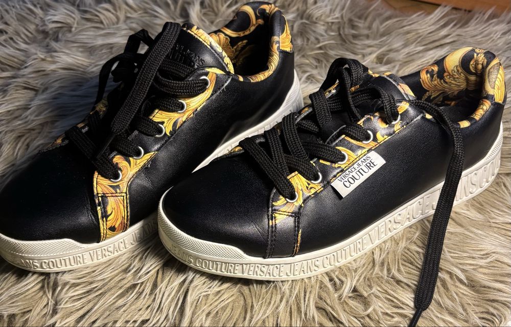 Versace Jeans Couture – sneakers negru & auriu