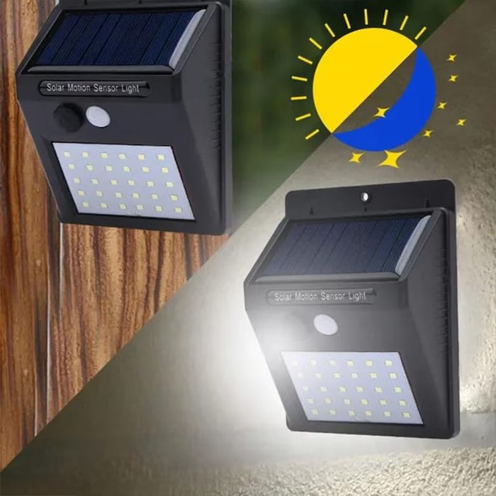 Lampă Solară LED cu Senzor de Mișcare – Oferă Siguranță și Lumină Gra
