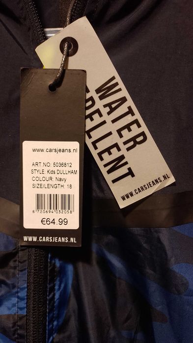 НОВО Яке Cars Jeans "DULLHAM" Water Repellent Navy