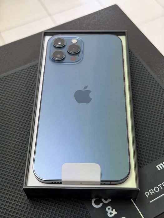 Apple iPhone 12 Pro Max,Pacific Blue,128GB *КатоНов*1г Гаранция*