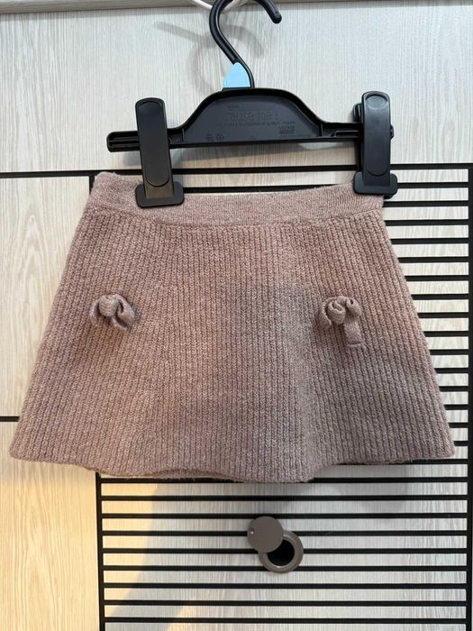 Детска рипсена пола в бежов цвят, Zara