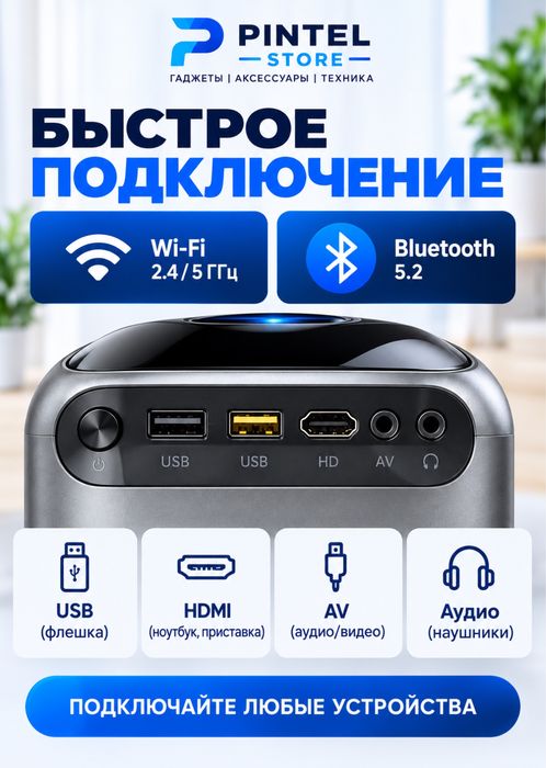 Pintel-Projector Проектр; Домашний кинотеатр
