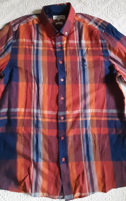 Camasa,U.S. POLO ASSN marimea L model slim fit