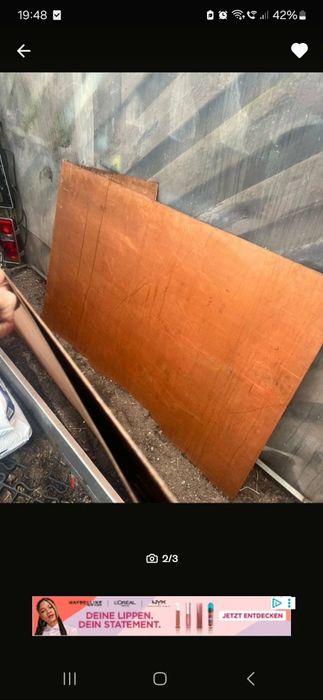 Vând tabla cupru alimentar arama