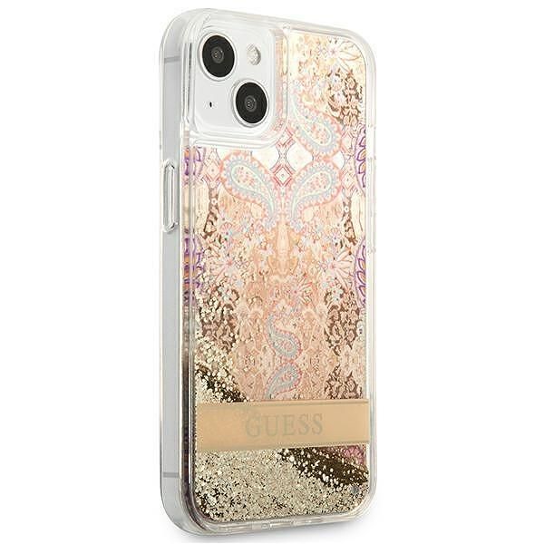 Guess hardcase paisley liquid glitter - дизайнерски кейс с течност за