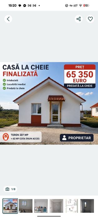 Casa noua la cheie | Cartier Berzelor Prejmer | de la 1500 euro/mp