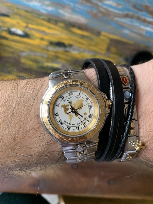 Raymond Weil Parsifal GMT COSC chronometer-18карата злато автомат