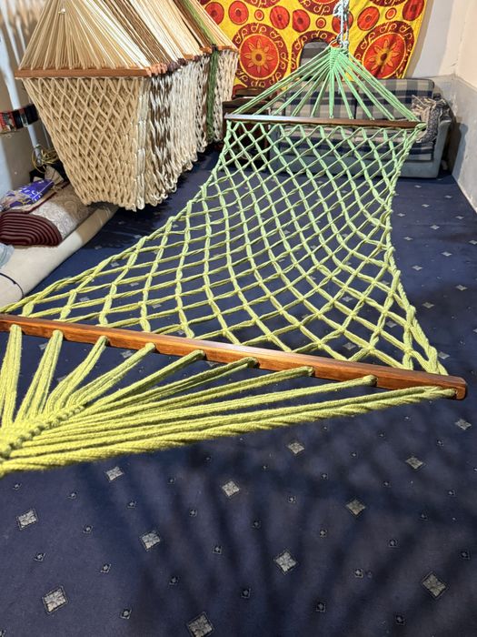 (СКИДКА!!) GAMAK ГАМАК сетчатый с деревянными планками ручная робота