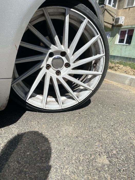 Vand jante 5x112 R19 cu tot cu anvelope+ 2 distantiere de 2,5 cm