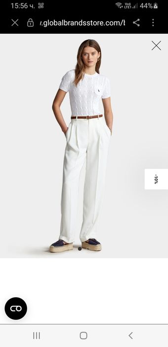 POLO Ralph Lauren Cable  XS НОВО ОРИГИНАЛ Дамски Пуловер без Ръкави!